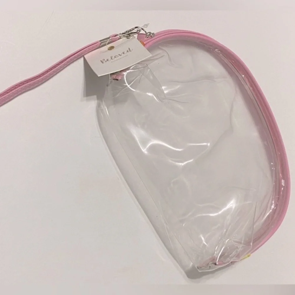 Beloved Set of Three Cosmetics Bags: One Clear and Two Watermelon Fruit Print